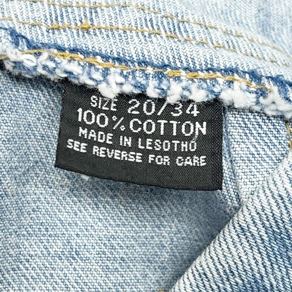 Invisible Brand Denim Jean Fitted Cotton Pencil Skirt Women’s Plus Size 20 - Picture 8 of 11